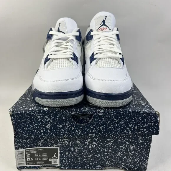 Nike Shoes Air Jordan 4 Retro Midnight Navy 2024